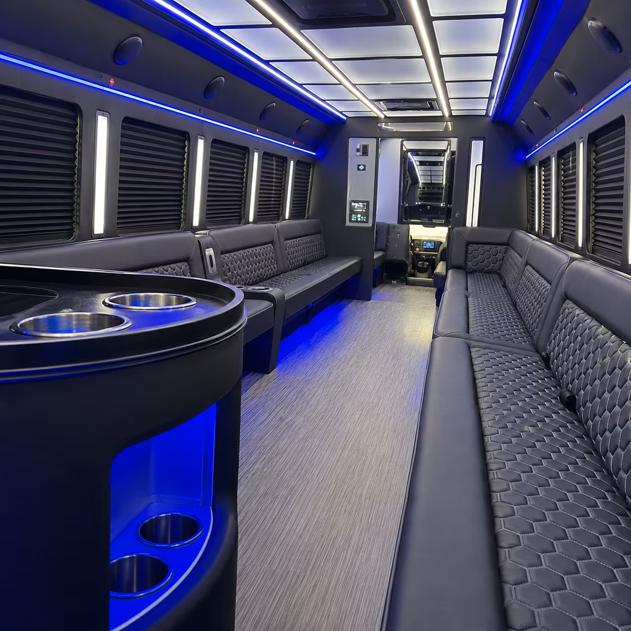 hollywood corporate employee party bus transportation made